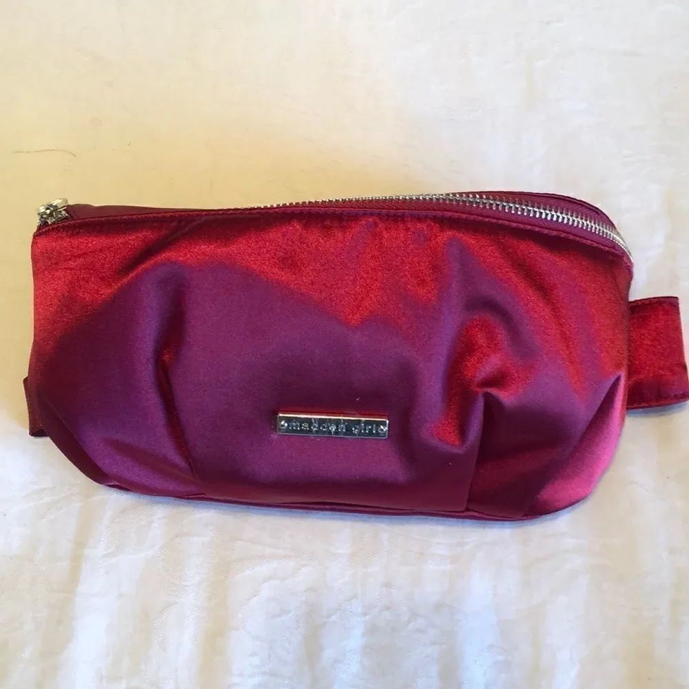 Madden Girl Red Satin Belt Bag NWT